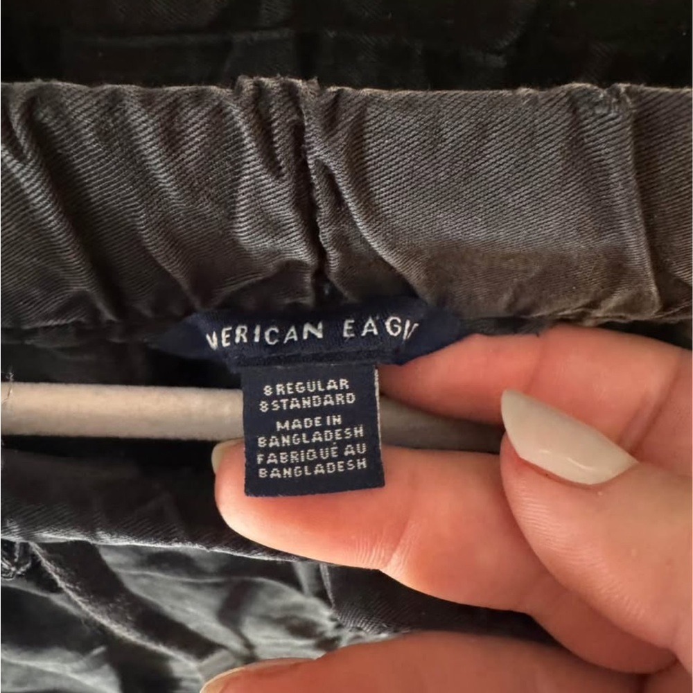 American Eagle Outfitters Charcoal Ankle Pants - Picture 3 of 6
